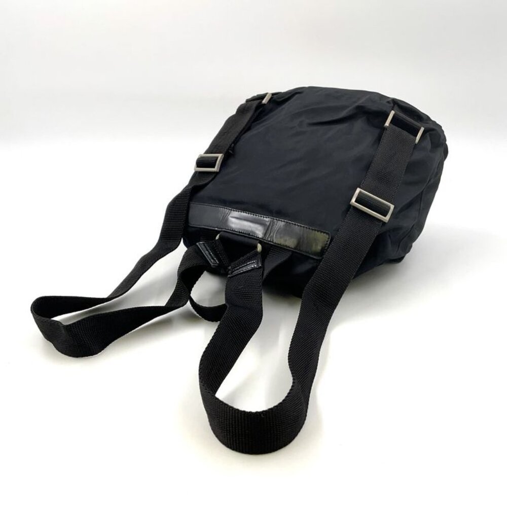 Prada Nylon Black Backpack Silver - image 7